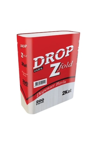 Drop Extra Z Katlamalı Dispenser Havlu 200'lü 12 Paket 21 x 22.7 CM