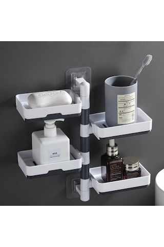 4 Katlı Pratik Katmanlı Banyo Organizer Standı Fonksiyonel Banyo Düzeni Diğer