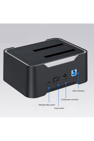 3.0 Hdd Klonlama İstasyonu 2.5" 3.5" Sata Harddisk Kopyalama Docking Kutusu