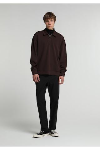 Colin's Colins Relaxed Fit Polo Yaka Düz Erkek Kahverengi Sweatshirt Cl1082016 Q1.v2 Brw