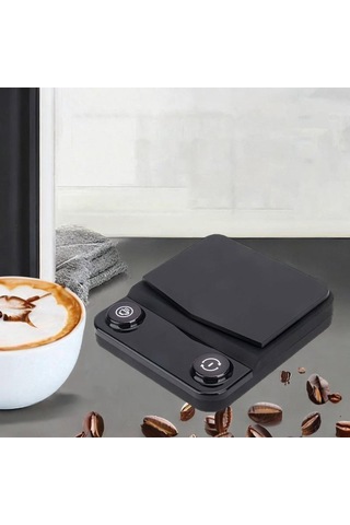 Suntek Mutfak Kahve Ölçeği Usb Şarjlı Pişirme Tartım Ev Siyah