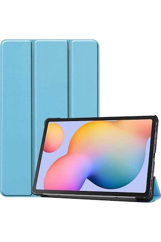Lenovo Tab M10 Plus Tb-125f - Tb-128f 3. Jenerasyon Zore Smart Cover Standlı 1-1 Kılıf Kapaklı Kılıf