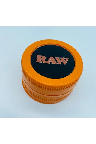 Raw Marka 3parça Turuncu Tütünöğütücü Parçalayıcı Grinder//53mm
