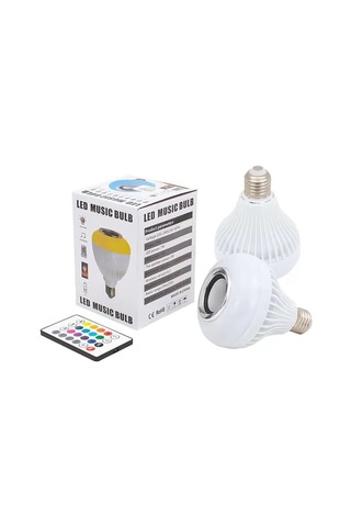 Sh Powermaster Bluetooth Müzik Çalar + Kumandalı Rgb Led Ampul Om-30 Najmaddin