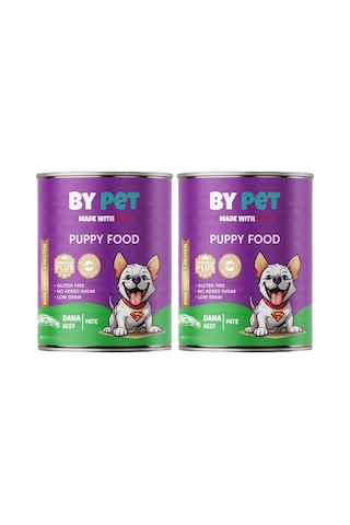 Dana Etli Yavru Yaş Köpek Maması 1 Adet -415 Gram Konserve 2li Paket