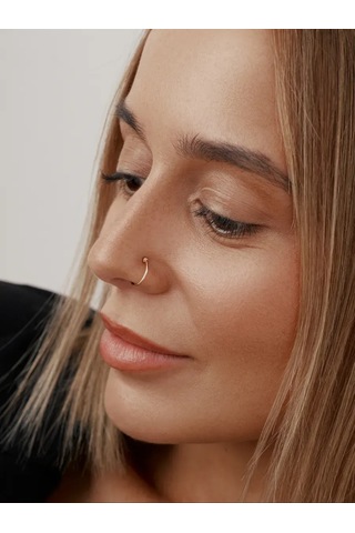 Zoloto Russkih Deliksiz Piercing Halkası Altın Kaplama Taklidi 65455815 Altın