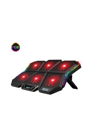 Coolcold Led K40 6 Fanlı 17 Inç Rgb Laptop Notebook Soğutucu Stan