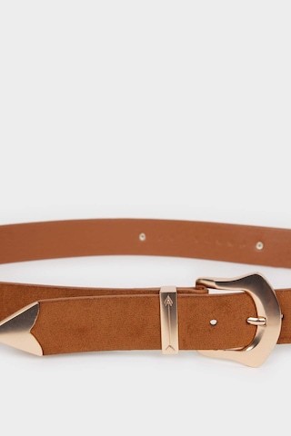 Defacto Kadın Suni Deri Jean Kemeri F3275axnsbn66 Kahve