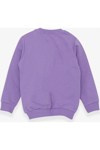 Breeze Kız Çocuk Sweatshirt Ayıcık Aksesuarlı 1.5-5 Yaş, Eflatun (556838414) Çok Renkli