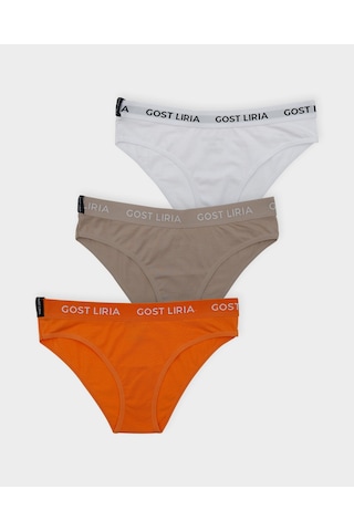 Gost Liria Soft Trio Kadın Slip 3 Lü Paket - Çok Renkli Çok Renkli