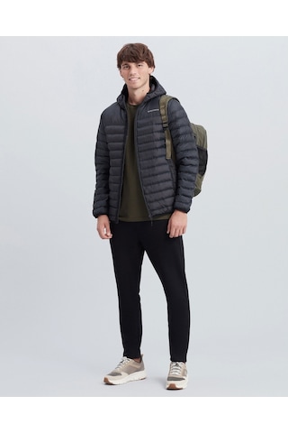 Skechers M Essential Hooded Jacket Erkek Siyah Mont S202063-001 Siyah