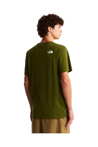 The North Face Mountain Line Regular Erkek Yeşil Outdoor T-shirt Nf0a8guxbrı1
