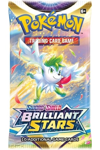Pokemon Oyun Kartı Tcg Sword&shield Brilliant Stars Booster Pack - 1 Paket 10 Kart