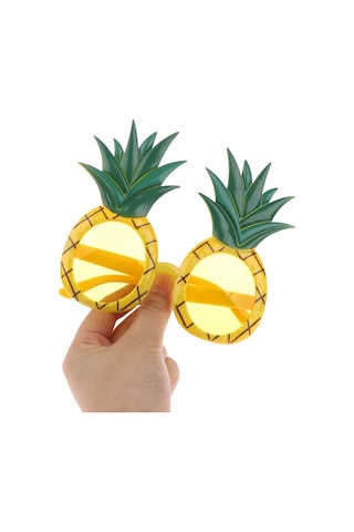 Tropikal Hawaii Ananas Şekilli Parti Gözlüğü 9.5 X 14 Cm