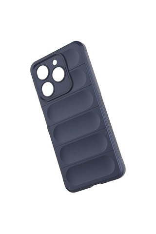 Ariatech Realme C61 Kılıf Esnek Tpu Oyuklu Arka Yüzey Tasarımlı Etnik Silikon Kapak - Lacivert