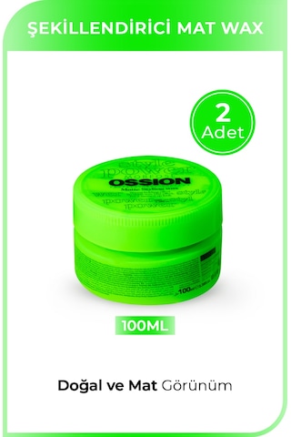 Morfose Ossion Matte Styling Wax 2 x 100 ML
