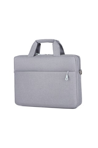 Vkemall Gri Oxford Kumaş Dizüstü Bilgisayar Çantası - 14/15.6 İnç, Elden Taşınabilir & Tek Omuzlu, Profesyonel & Öğrenci İçin, Çok Amaçlı Depolama Gri