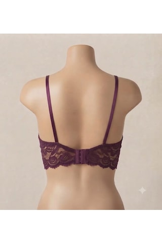Ecem Yıldız Dolgulu Bralet Sütyen Mor