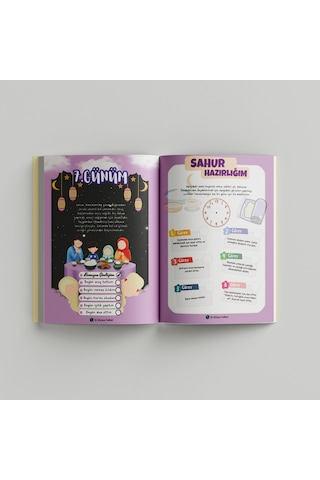 Çocuklar İçin Ramazan Ajandası Pembe Kapak Pembe