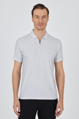 Gri Polo Yaka Kısa Kol Cepsiz Slim Fit Classic Tişört 1011250176 Gri