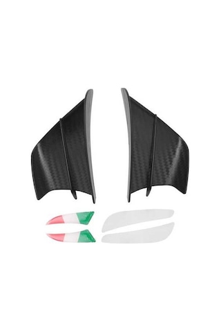 Novahub Winglet V4 Spoiler Siyah Sabitleme S1000rr Rüzgar R1, Motosiklet Motosiklet Mat Kiti Kanat Kanat Altın Akışı Aerodinamik -10r İz Altın