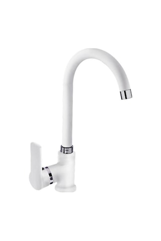 Pronto Tales Serisi Mix Kuğu Lavabo Bataryası Beyaz - Krom