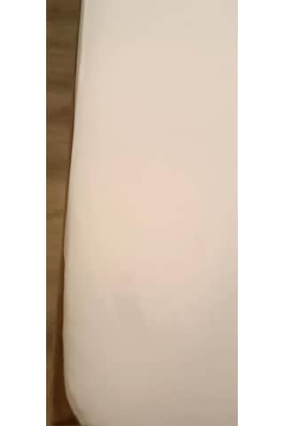 Yatak Koruyucu Çraşaf 160x200 Model Alez Fitted Full Kenar Sıvı Geçirmez El Yapım Beyaz