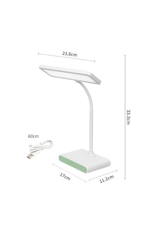 Wellhise Weidasi Masa Lambası Type-c Kablolu Ve Şarjlı Ledli Masa Lambası Wd-6047 Beyaz