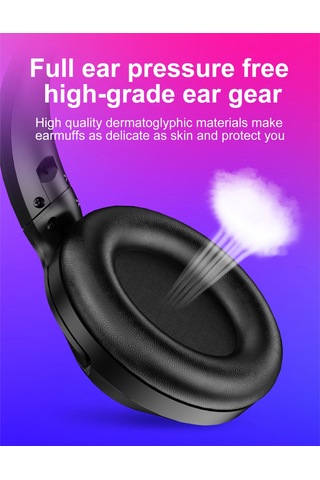 Xindoker Bluetooth Kulaklık, Fm, Tf Kart Ve 3.5mm Kablolu 4 Ü 1 Arada, 300mah Pil, Derin Bas, Gürültü Önleme, Oyun Ve Müzik İçin