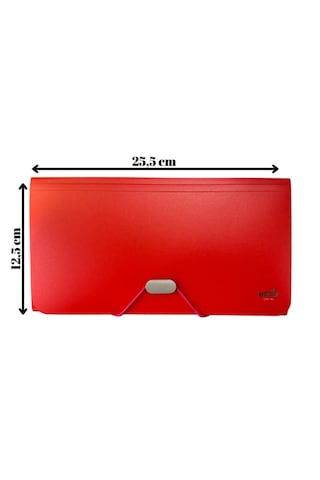 13 Bölmeli Lastikli Portföy Dosya 12,5cmx25,5cm