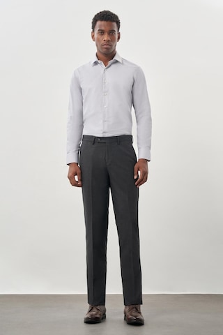 İmza Koyu Antrasit Düz Bez Ayağı Esnek Yan Cep Slim Fit Classic Pantolon 1003245207 070 Koyu Antrasit