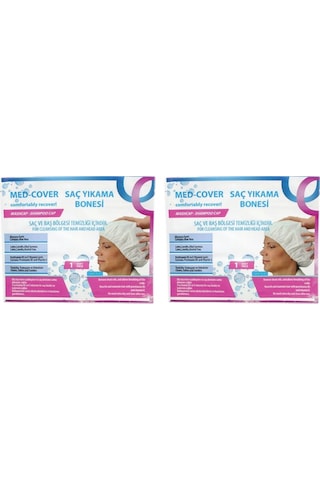 Med-Cover Hasta Saç Bakım Temizleme Yıkama Bonesi x 2