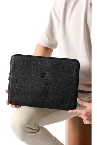 Westpolo Vegan Deri Unisex Laptop, Evrak Çantası - 6077 Siyah