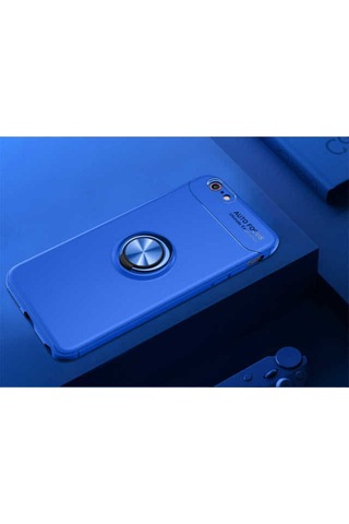 Apple Uyumlu iPhone 6 Plus Kılıf Zore Ravel Silikon Kapak Mavi