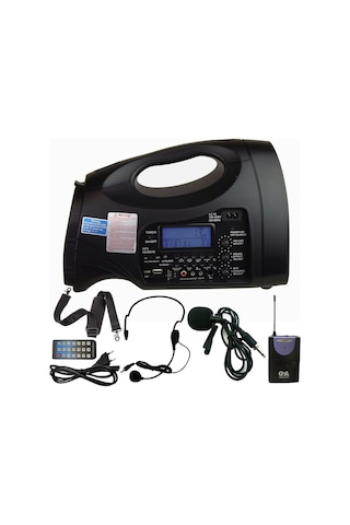 Ga-610y Taşınabilir Seyyar Anfi Sistemi 70 Watt Yaka + Başlık