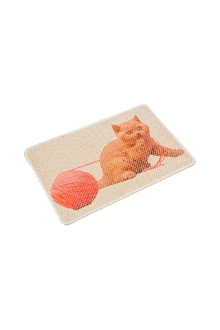 Karmat Resimli Kedi Tırmalama Paspası 40 x 60 CM