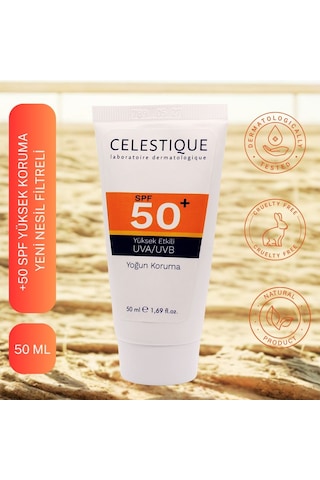 Celestique Yüksek Koruma Leke Karşıtı Güneş Kremi SPF50+ 50 ML