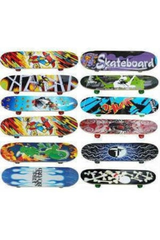 Iç Bükey Kaykay Kay Kay + Korumalık Erkek Kız Kaykay Orta Boy Çok Renkli