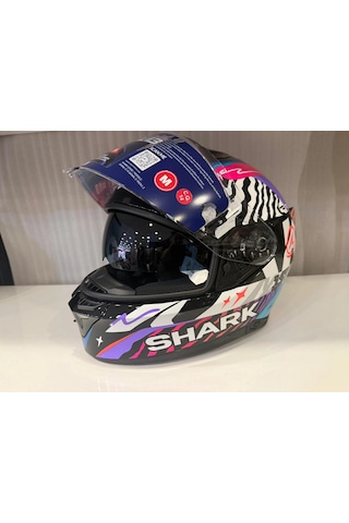 Kask Shark Skwal İ3 Speed-fancy Black White Blue Siyah/mavi/beyaz