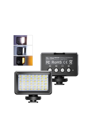 Springsun 40m Su Geçirmez 5w Led Işık, 2500k-9000k Renk Sıcaklığı, 95+ Crı, Usb-c Şarj, Dahili Pil, 120 Açılı Siyah