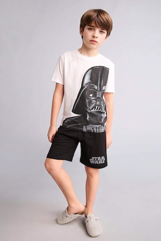 Defacto Star Wars Regular Fıt 2li Pijama Takımı Erkek Çocuk E0336a826smwt34 Beyaz-wt34