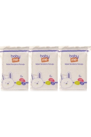 Baby Me Bebek Temizleme Pamuğu 60 Adet X 3 Adet Asv22sa
