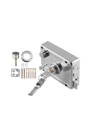 Nayomiglow Dış Kapı Kilitleri Güvenlik Hırsızlık Önleme Kilidi Çoklu Sigorta Kilidi Ahşap Kapı Kilidi Donanım İç Yurt