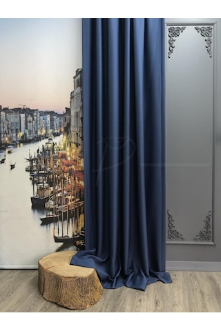 Fon Perde Blackout Karartma Işık Ve Isı Engelleme Özelliği Lacivert Çok Renkli