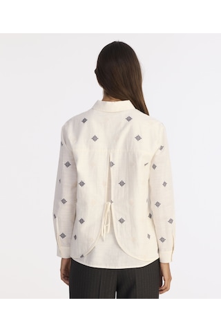 Yargıcı Regular Gömlek Yaka Uzun Kol Gömlek 25kkgm6014x 037 Ekru