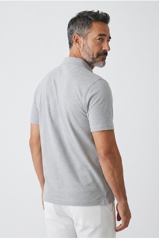 Erkek Yakalı Cepli Gri Penye Tshirt