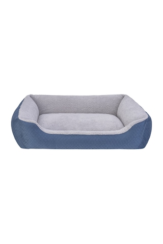 Pet Comfort Bravo Duo Köpek Yatağı Mavi/gri Peluş L 90x70cm