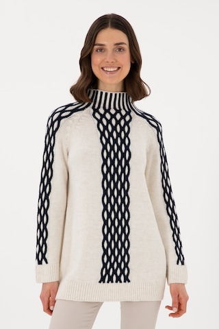 U.S. Polo Assn. Kadın Krem Balıkçı Yaka Kazak 50293139-VR071