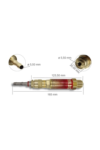 Yıldız 1130-qt 1/2" Gaz Hattı Yanıcı Gaz Emniyet Ventili Hızlı Bağlantı