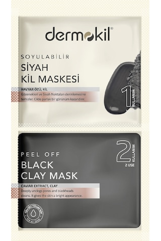 Dermokil Soyulabilir Siyah Maske 2 7.5 ML